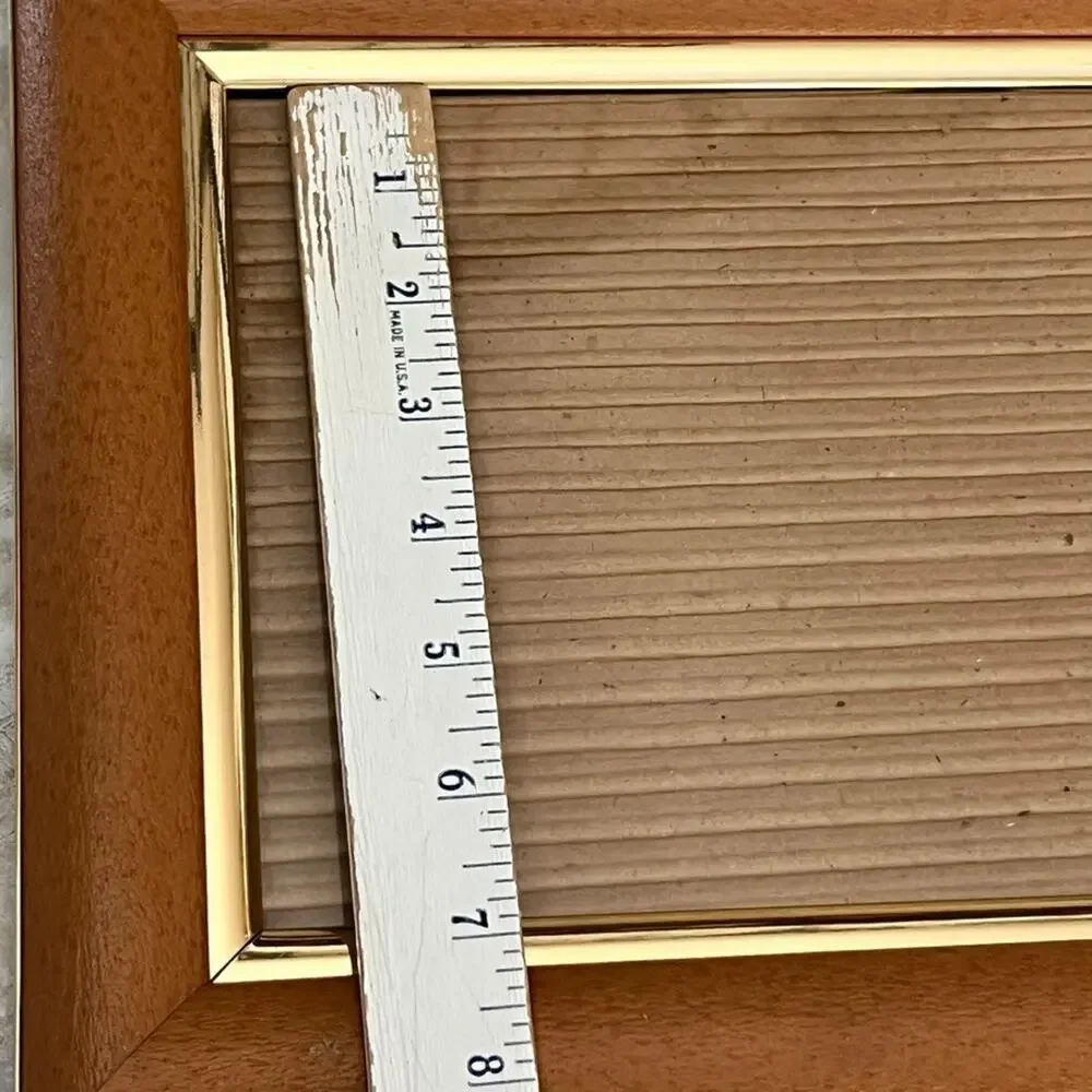 Vintage Medium Picture Photo Frame With Gold Trim Freestanding 9 x 7